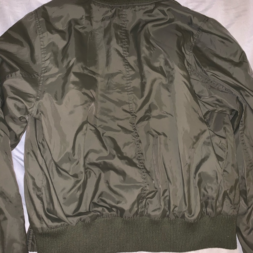 Cute army green bomber jacket - Picture 4 of 4